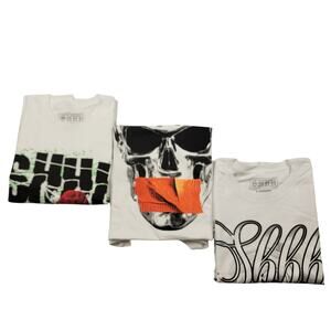 SHHH Bobby Shmurda 3-Shirt Bundle Sz L New With Tags Skull + Graphic Tees 730